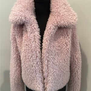 Cotton Candy Soft Blush Teddy Jacket